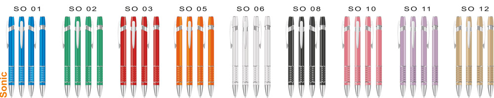 Kolory długopisów Sonic