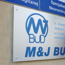 Oznakowanie firmy M&J Bud